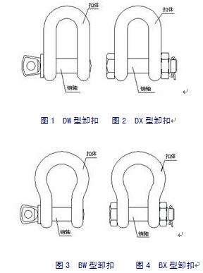 這是安徽亞太船用錨鏈的連接卸扣尺寸圖